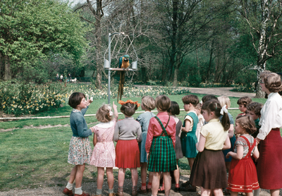 23030 Afbeelding van kinderen in het Julianapark (Amsterdamsestraatweg) te Utrecht.